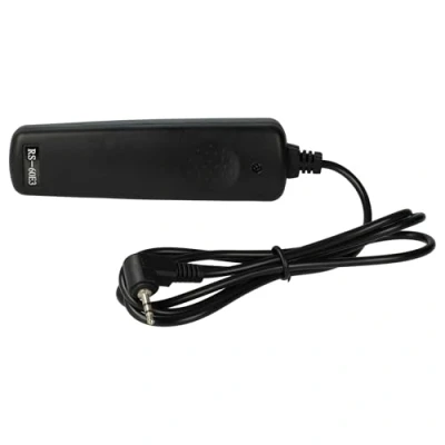 Abbildung von vhbw 1x Fernauslöser Fernbedienung Kabel kompatibel mit Canon EOS 1000D, 2000D, 1200D, 200D, 250D Kamera, 1 m, 2 stufige Auslösefunktion