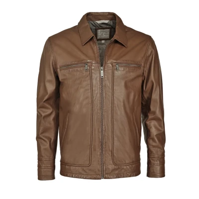 Abbildung von JCC Lederjacke, Herren, Größe: 48, Dark brown