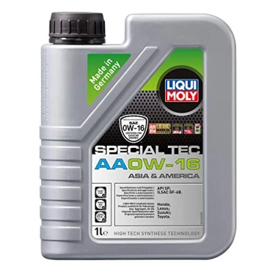 Abbildung von Liqui Moly Special Tec AA 0W 16 1l Motoröl 21326 TOYOTA: Yaris III Schrägheck, C HR, Corolla XII Kombi, SUZUKI: SWIFT 5, Ignis