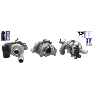 Abbildung von ELSTOCK 91 1924 Turbolader Abgasturbolader, elektrisch geregeltes Stellelement (Aktuator) mit Dichtungen FORD: S Max Mk1, Galaxy Mk2 MPV