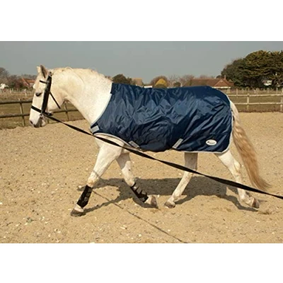 Abbildung von Rhinegold 0 Horsewalker/Lunge Rug 5/6 Navy Pferdedecke Longe, Navy, 1,7 m