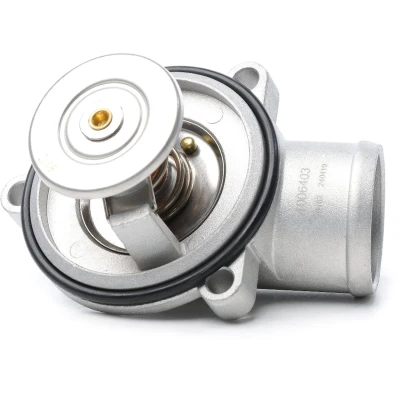 Abbildung von METZGER 4006403 Kühlwasserthermostat 87 mit Dichtung Aluminium MERCEDES BENZ: C Klasse Limousine, T modell, Sportcoupe