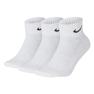 Abbildung von Nike 9 Paar Socken One Quater Socks Herren Damen Kurze Socke Knöchelhoch, Farbcode + Farbe:A21 weiss, Größe:38 42