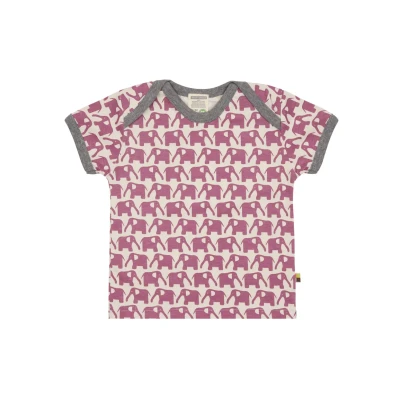 Abbildung von T Shirt mit Elefanten Print, GOTS Zertifiziert