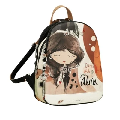 Abbildung von Anekke Alma Rucksack 3 Fächer Braun/Weiß