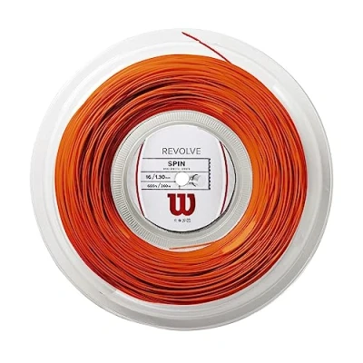 Abbildung von Wilson Unisex Tennissaite Revolve, orange, 200 Meter Rolle, 1,30 mm, WRZ906200