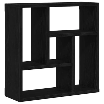 Abbildung von vidaXL Wandregal Schwarz Eichen Optik 45x16x45 cm Holzwerkstoff