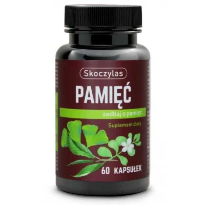Abbildung von Skoczylas Ginkgo biloba Bacopa monnieri für Frauen Männer vegan vegetarisch 60 Kapseln 1 Kapsel zweimal täglich ausreichend 30 Tage Verbesserung des Gedächtnisses