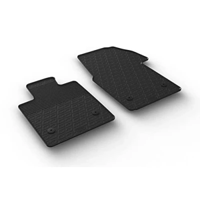 Abbildung von Gledring 0890 Fußmattensatz Gummi 2 schwarz 750mm 550mm VOLKSWAGEN: Multivan T7