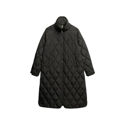 Abbildung von Superdry LONG Wintermantel, Damen, Größe: 38, Black