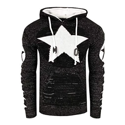 Abbildung von Rusty Neal Kapuzensweatshirt mit großem Stern Design