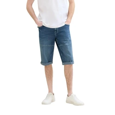 Abbildung von TOM Tailor Morris Jeans Shorts, Herren, Größe: 29, Used light stone blue