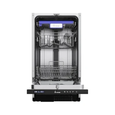 Abbildung von KKT KOLBE vollintegrierbarer Geschirrspüler DW4505VI, 8,5 l, 10 Maßgedecke, 45cm / Edelstahl AquaStop 7 Spülprogramme Maßgedecke