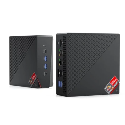 Abbildung von ACEMAGICIAN AM06 Pro Mini PC, AMD Ryzen 7 5700U (8C/16T, bis zu 4.3Ghz),16GB DDR4 512GB NVME SSD Computer mit Type C Dual LAN WiFi6 BT5.2