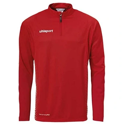 Abbildung von Uhlsport Kinder Score 1/4 Zip Top Langarmshirt, rot/Weiß, 128