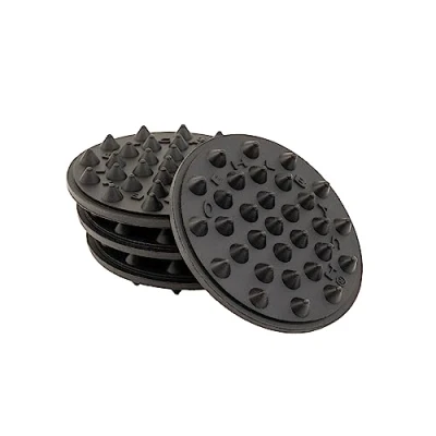 Abbildung von Oehlbach Shock Absorber Effektive und hochwertige Schwingungsdämpfer für Subwoofer, Lautsprecher, Verstärker Plattenspieler Lautsprecher Füße in Schwarz 4 Stück