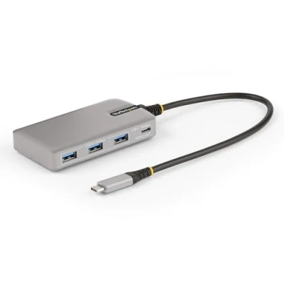 Abbildung von StarTech.com 4 Port USB C Hub mit DP Alt Mode Videoausgang 4K 60Hz auf 3x A &amp; C, 100W Power Delivery, 3.2 10Gbps, 30cm Kabel, USBC Verteiler/Splitter zu (HB31C3A1CDPPD3)