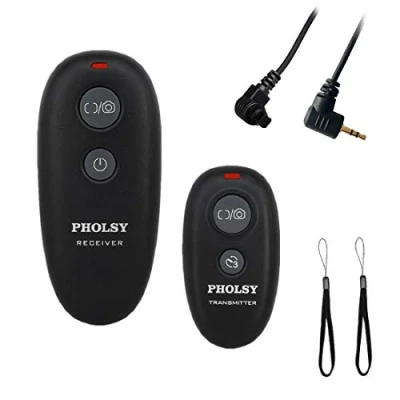 Abbildung von PHOLSY Kabellose Kamera Fernauslöser Auslöser Fernbedienung für Canon R100 R8 R6ii R7 R10 90D 250D 850D 6Dii 7Dii G1Xiii; Olympus OM 1 EM1X EM1ii EM5iii; Fuji GFX50Sii GFX100 XT3 XT4 XT5 XT30