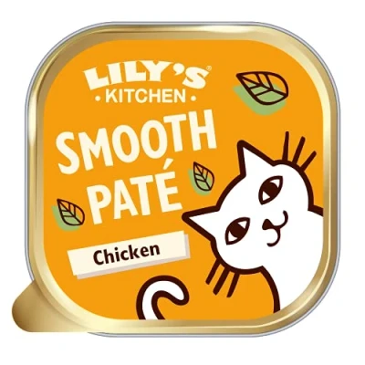 Abbildung von Lily&#039;s Kitchen Natürliches Nassfutter für ausgewachsene Katzen, Schale, Huhn Pastete, Getreidefreies Rezept (19 x 85g schalen)