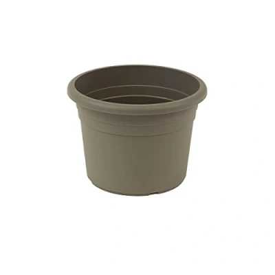 Abbildung von greemotion Pflanzkübel Fiona, UV Beständiger Blumentopf aus Kunststoff, Pflanzgefäß mit Bodenlöchern, Volumen ca. 8 l, Ø 30 x H 21,5 cm