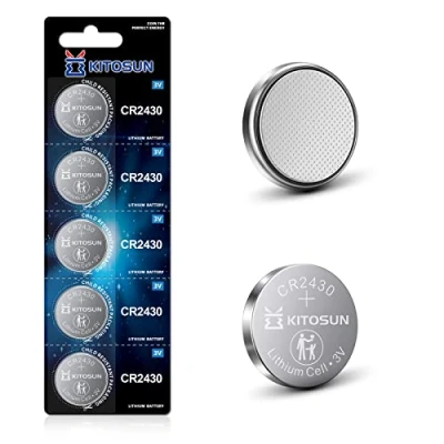 Abbildung von CR2430 3V Lithium Knopfzellen Batterien CR 2430 Zelle Knopf Batterie Akku für Volvo Auto Schlüsselanhänger Fernbedienung Fossil Hybrid Watch Armbanduhr Radio Sicherheitssystem (5 Stück)