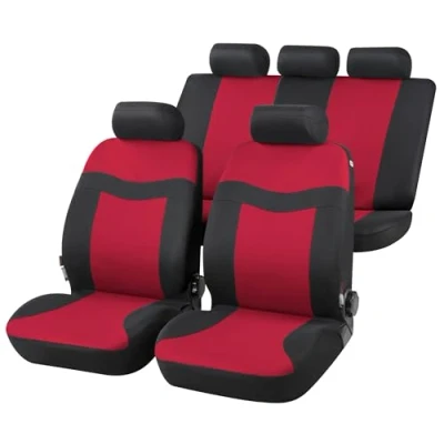 Abbildung von WALSER Rockford 13415 Sitzschonbezug Rot Polyester vorne und hinten VOLKSWAGEN: Golf 7 Variant, Passat B5 Limousine, 4 Schrägheck kfzteile,