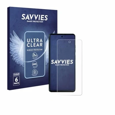 Abbildung von Savvies 6 Stück Schutzfolie für Motorola Moto G04 Displayschutz Folie Ultra Transparent