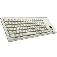 Abbildung von CHERRY G84 4400, Kompakttastatur mit Integriertem Trackball, USB Anschluss, Deutsches Layout (QWERTZ), Platzsparend &amp; Leicht, 20 Mio. Tastenbetätigungen, Weiß