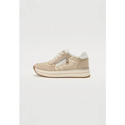 Abbildung von TOM Tailor Sneaker low, Damen, Größe: 41, Cream\gold Schuhe
