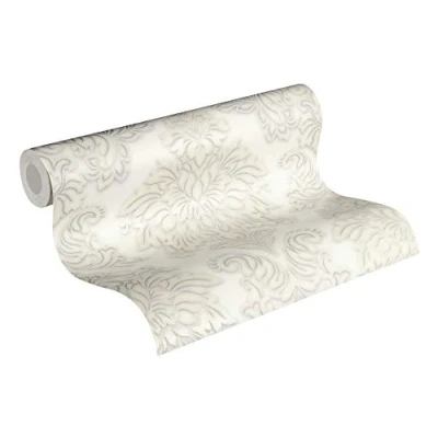 Abbildung von living walls Vliestapete &quot;Metropolitan Stories Lizzy London&quot;, Barock ornamental gemustert, Ornament Tapete Metallic Tapeten Wohnzimmer Schlafzimmer Küche