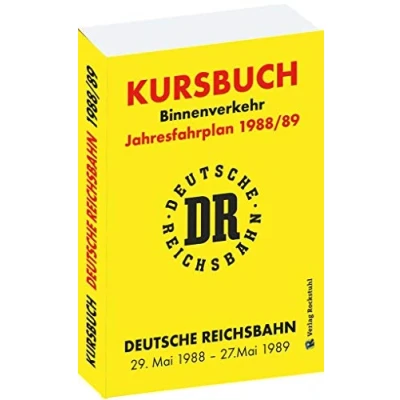 Abbildung von Kursbuch der Deutschen Reichsbahn 1988/89: Jahresfahrplan, gültig vom 29. Mai 1988 bis 27.Mai 1989