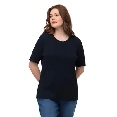 Abbildung von Ulla Popken SLIM Tshirt basic, Damen, Größe: 46/48, Marine