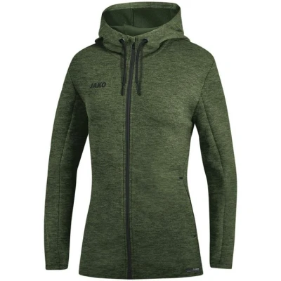 Abbildung von JAKO Damen Kapuzenjacke Premium Basics, khaki meliert, 40, 6829