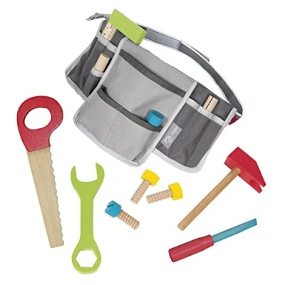 Abbildung von roba® Kinder Werkzeug Set Werkzeuggürtel mit Zubehör, inkl. Werkzeugtasche