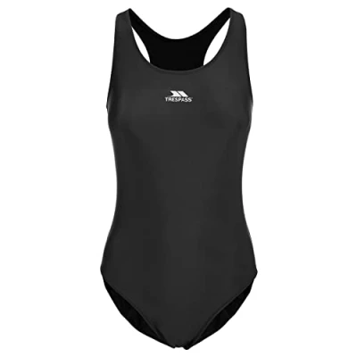 Abbildung von Trespass Adlington, Black, XXS, Badeanzug mit stützendem Oberteil und kreuzenden Trägern für Damen, XX Small / 2XS 2X Small, Schwarz