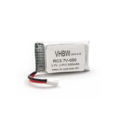 Abbildung von vhbw Akku kompatibel mit Quadcopter 20C Drohne Multicopter Quadrocopter (500mAh, 3,7V, Li Ion)