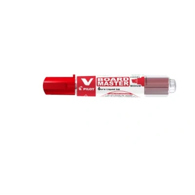 Abbildung von 10 x Pilot Whiteboardmarker V Board Master 2,2 5,2mm Keilspitze rot