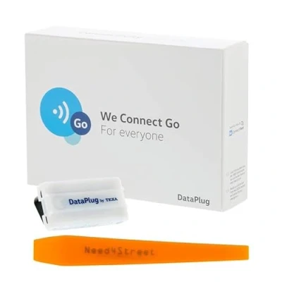 Abbildung von Need4Street Data Plug 5GV051629M kompatibel mit Volkswagen, Dataplug für Smartphone App We Connect Go, Echtzeit Fahrzeugdaten per Bluetooth, im Set Demontage Keil