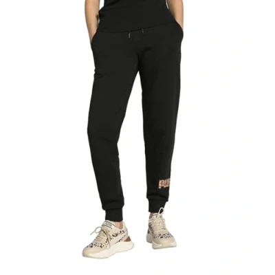 Abbildung von Puma ESS Animal Pants Jogginghose, Damen, Größe: Large, Black