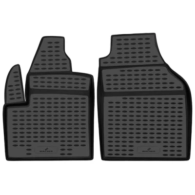 Abbildung von WALSER XTR Gummi Fussmatten Auto kompatibel mit Ford Transit Connect 06/2002 Heute, 100% passgenaue Fußmatten, robuste Universal Fußmatte Auto, Gummimatten