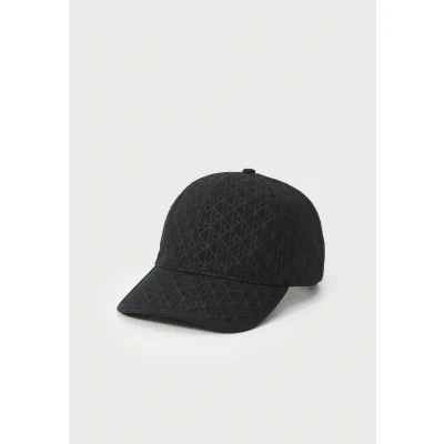 Abbildung von Calvin Klein Baseball Cap &quot;EMBLEM PRINT w LEATHER PATCH CAP&quot;, Mit festem Schirm