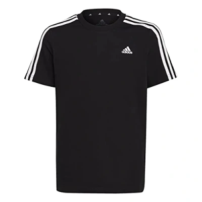 Abbildung von adidas Performance TEE Unisex Tshirt print für Kinder, Größe: 128, Black/white