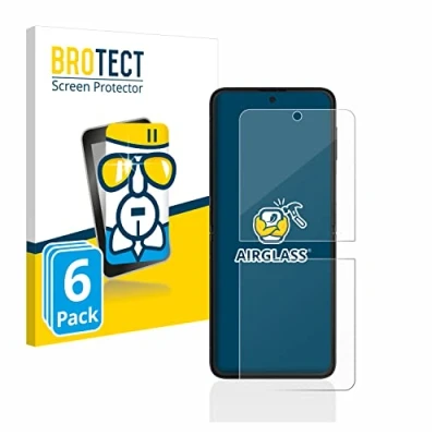 Abbildung von BROTECT Schutzglas für Samsung Galaxy Z Flip 3 5G (6 Stück) Schutzfolie Panzer Folie Glas [Extrem Kratzfest 9H, Anti Fingerprint, Ultra Transparent]