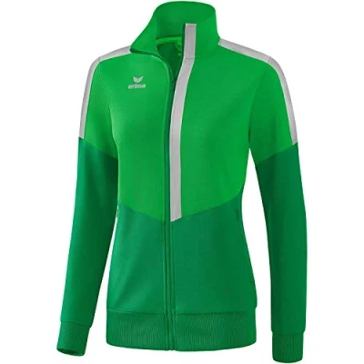 Abbildung von Erima Damen Squad Worker Jacke, fern Green/smaragd/Silver Grey, 38