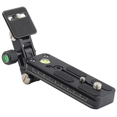 Abbildung von Liukouu Teleobjektiv Halterung, Schnellwechselplatte Kamerahalterung mit langem Fokus für Stativkugelkopf DSLR Kamera Fotografie(F120 38)