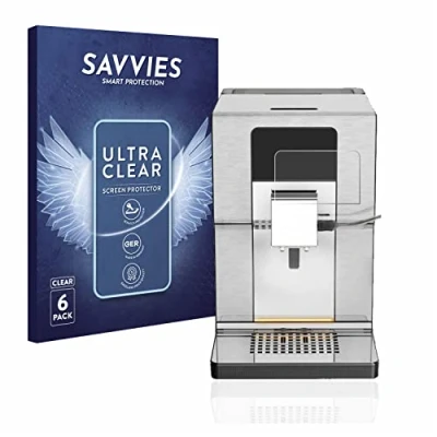 Abbildung von Savvies 6 Stück Schutzfolie für Krups Intuition Experience+ EA877D10 Displayschutz Folie Ultra Transparent