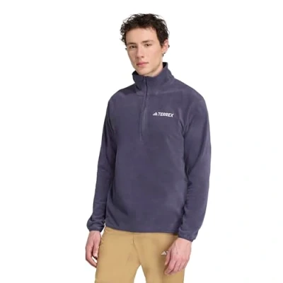 Abbildung von adidas Herren Terrex Multi Essentials Half Zip Fleece Jacket, Shadow Navy, L
