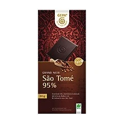 Abbildung von GEPA Bio Grand Noir Sao Tomé 95% Kakao Flach Tafel Schokolade 1 Karton (10 x 80g)
