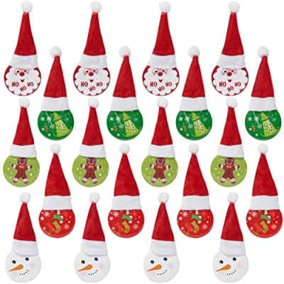 Abbildung von THE TWIDDLERS 20 Weihnachten Broschen, Weihnachtsanstecker für Kinder &amp; Erwachsene, Partys, Geschenke, Mitgebsel