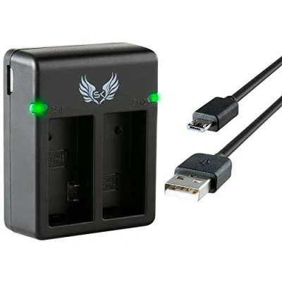 Abbildung von SK Dual Doppel Akku Ladegerät Charger für GoPro Hero 3 3+ Plus/AHDBT 301 AHDBT 302 und weitere
